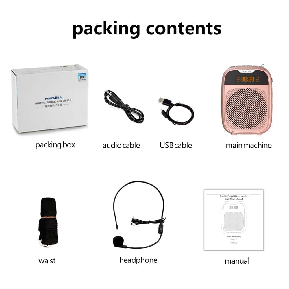 Amplificador de Voz Mini NORWII Altavoz Bluetooth - Imagen 9