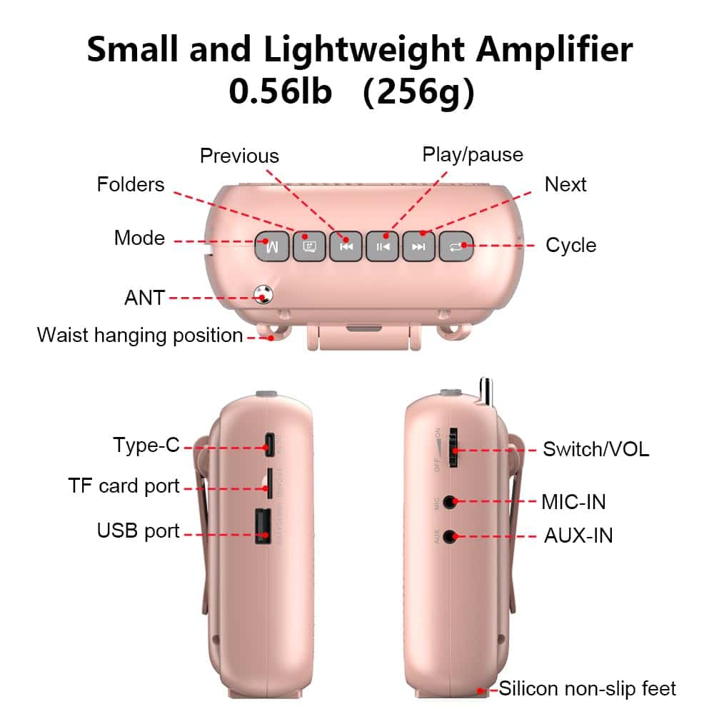 Amplificador de Voz Mini NORWII Altavoz Bluetooth - Imagen 8