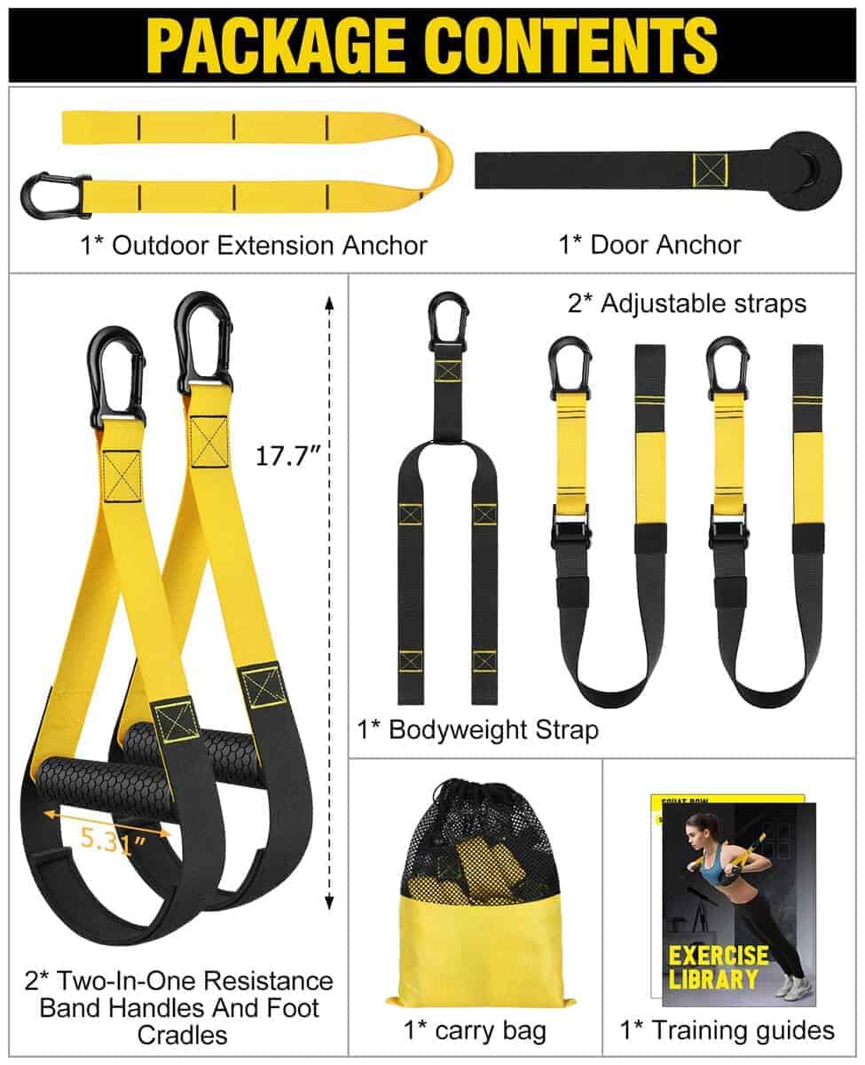Kit de Entrenamiento en Casa con Cuerdas de Resistencia, - Imagen 7