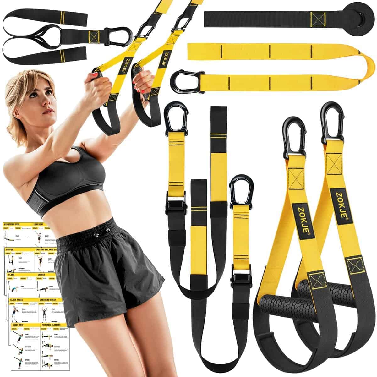 Kit de Entrenamiento en Casa con Cuerdas de Resistencia,