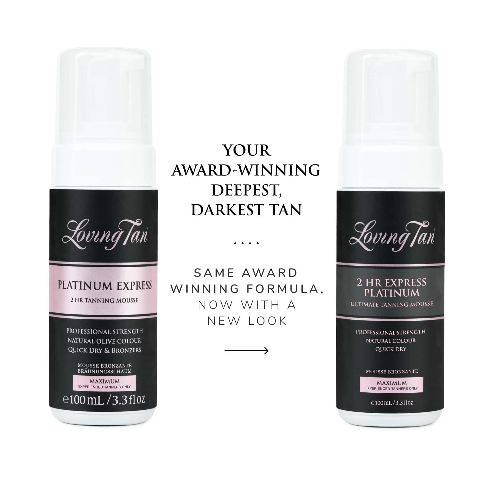 Loving Tan Platinum 2 HR Express Self Tanning Mousse, - Imagen 3