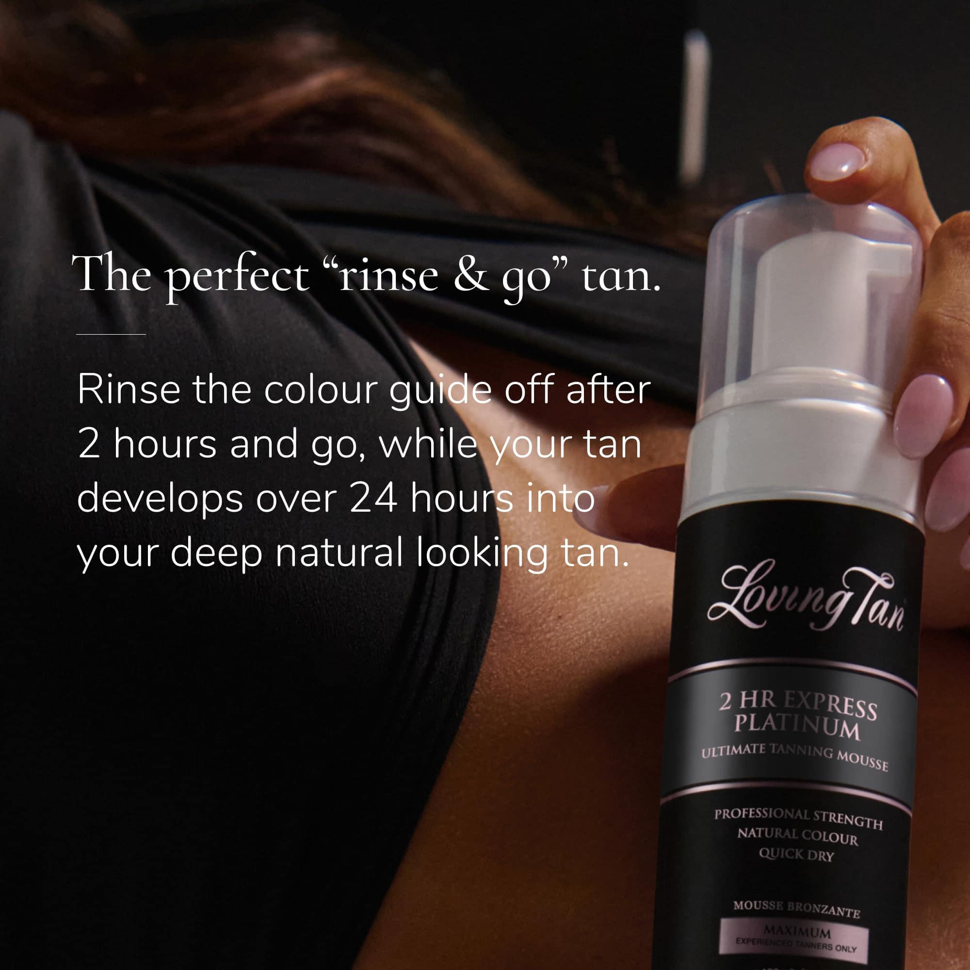 Loving Tan Platinum 2 HR Express Self Tanning Mousse, - Imagen 9