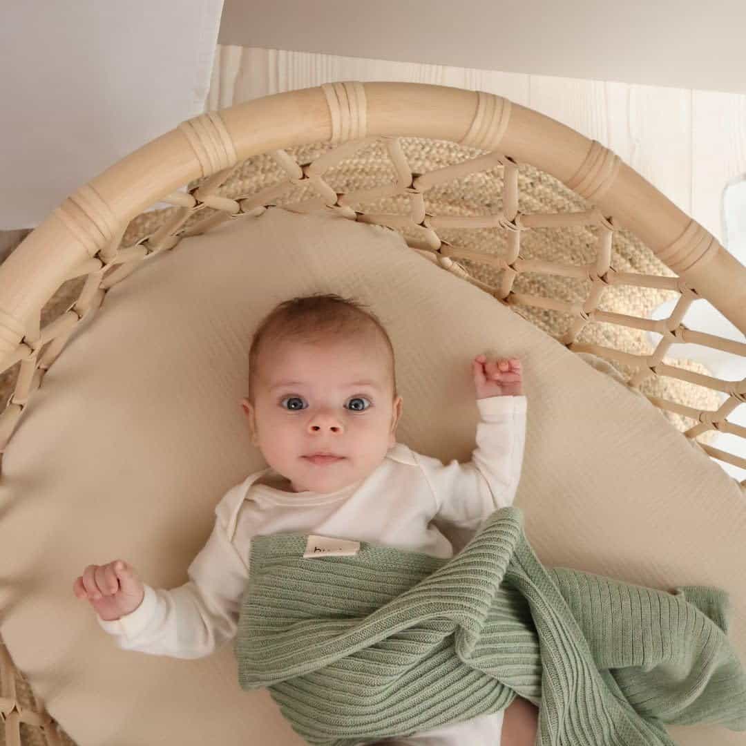 Manta de Bebé de Algodón Orgánico Tejida - Manta de - Imagen 8