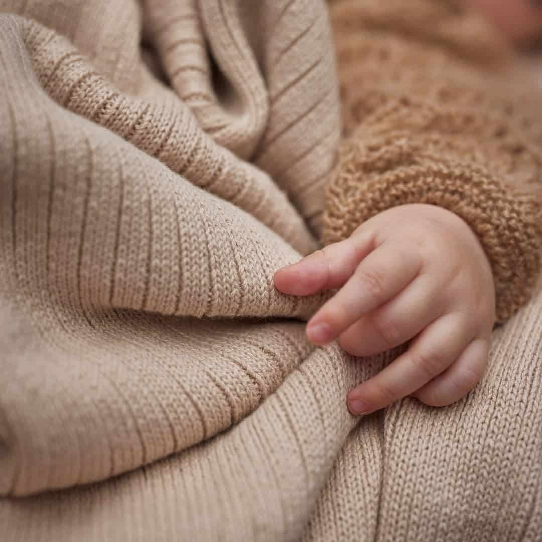 Manta de Bebé de Algodón Orgánico Tejida - Manta de - Imagen 9