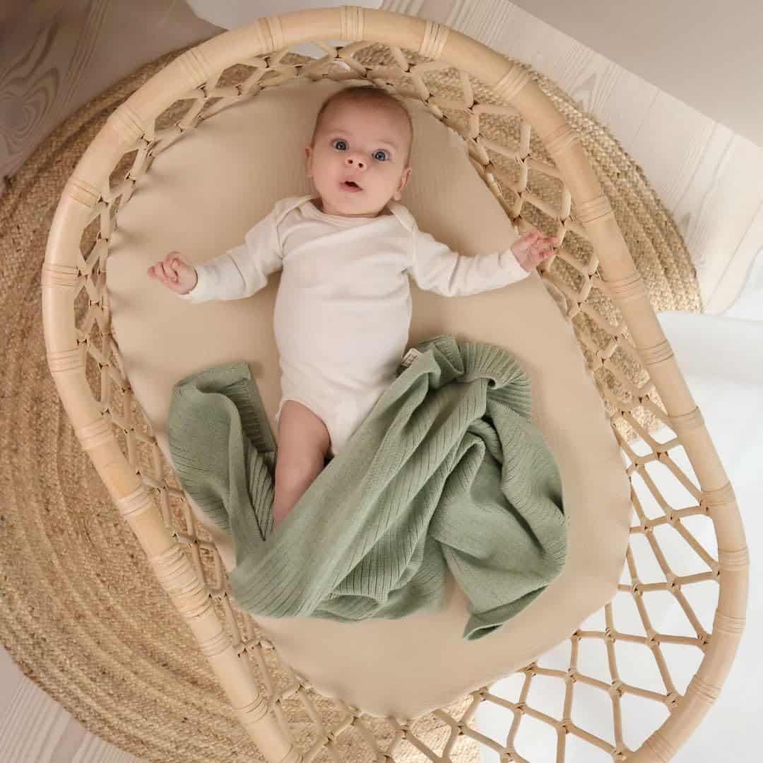 Manta de Bebé de Algodón Orgánico Tejida - Manta de - Imagen 3