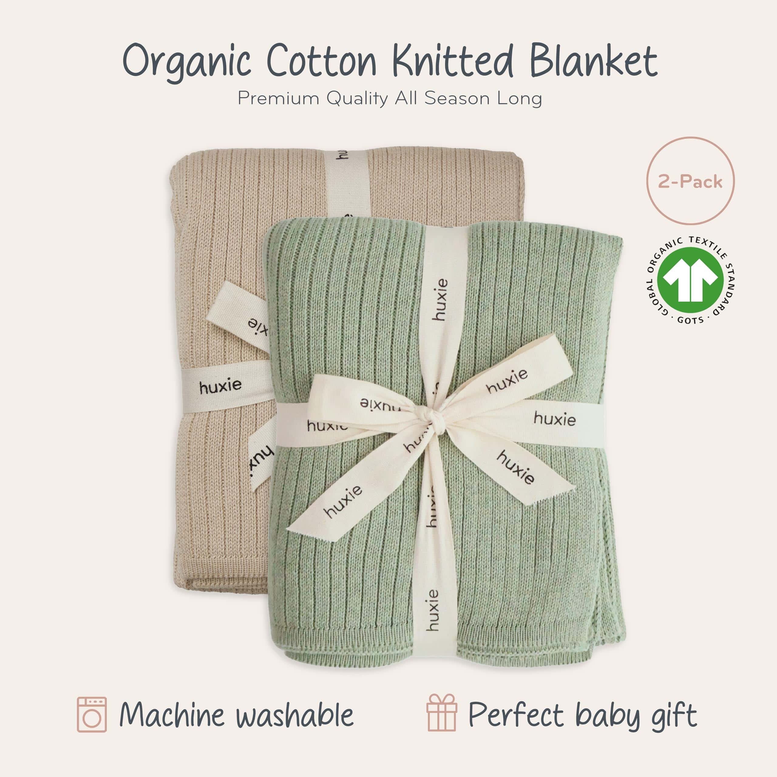 Manta de Bebé de Algodón Orgánico Tejida - Manta de - Imagen 4