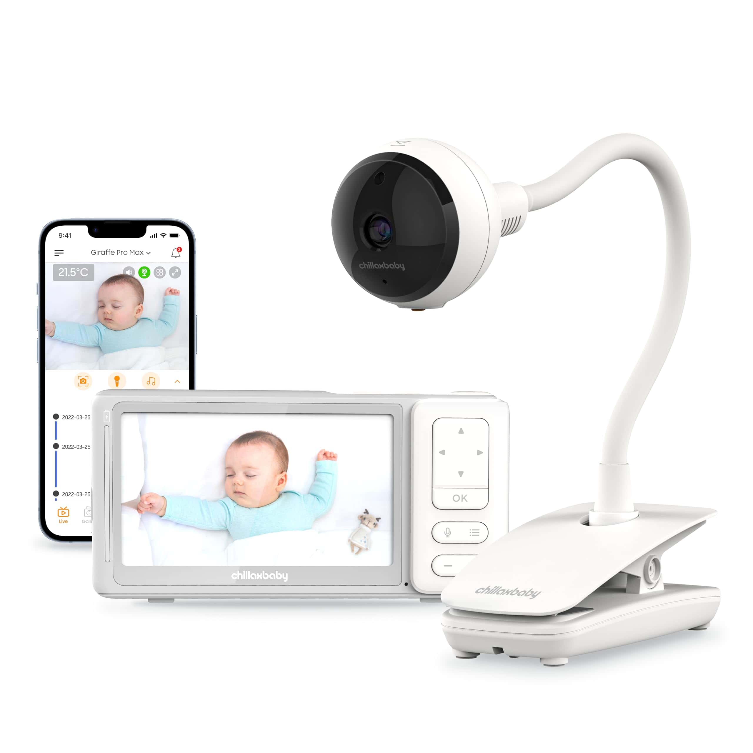 Monitor de Bebé CHILLAX Giraffe Pro Max - Video Baby