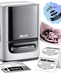 Máquina de etiquetas Nelko con cinta, -Blanco