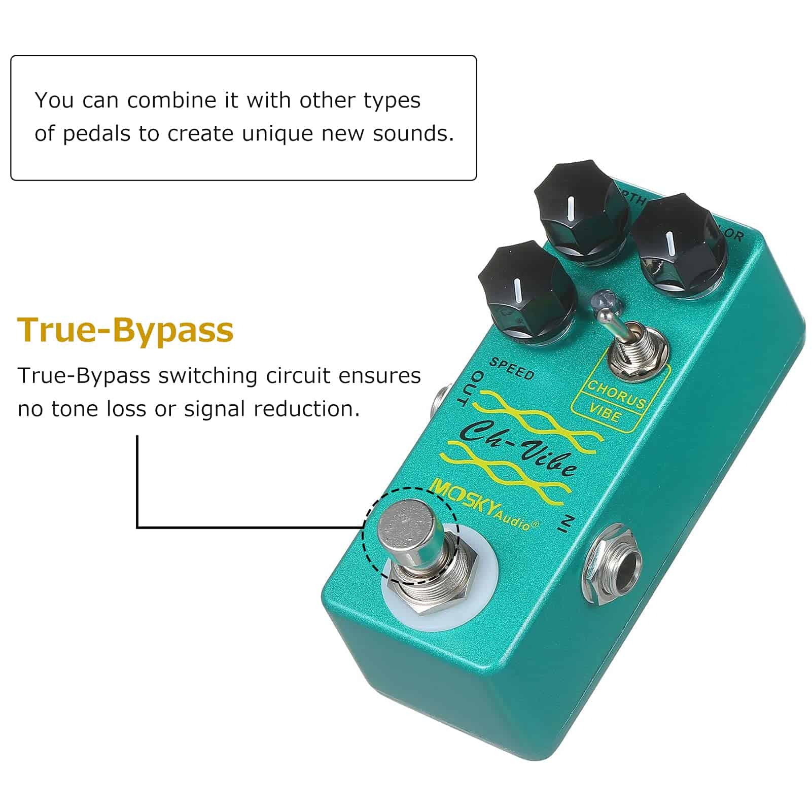 Pedal de Efecto Chorus/Vibe SIUKE, Pedal de Efecto - Imagen 9