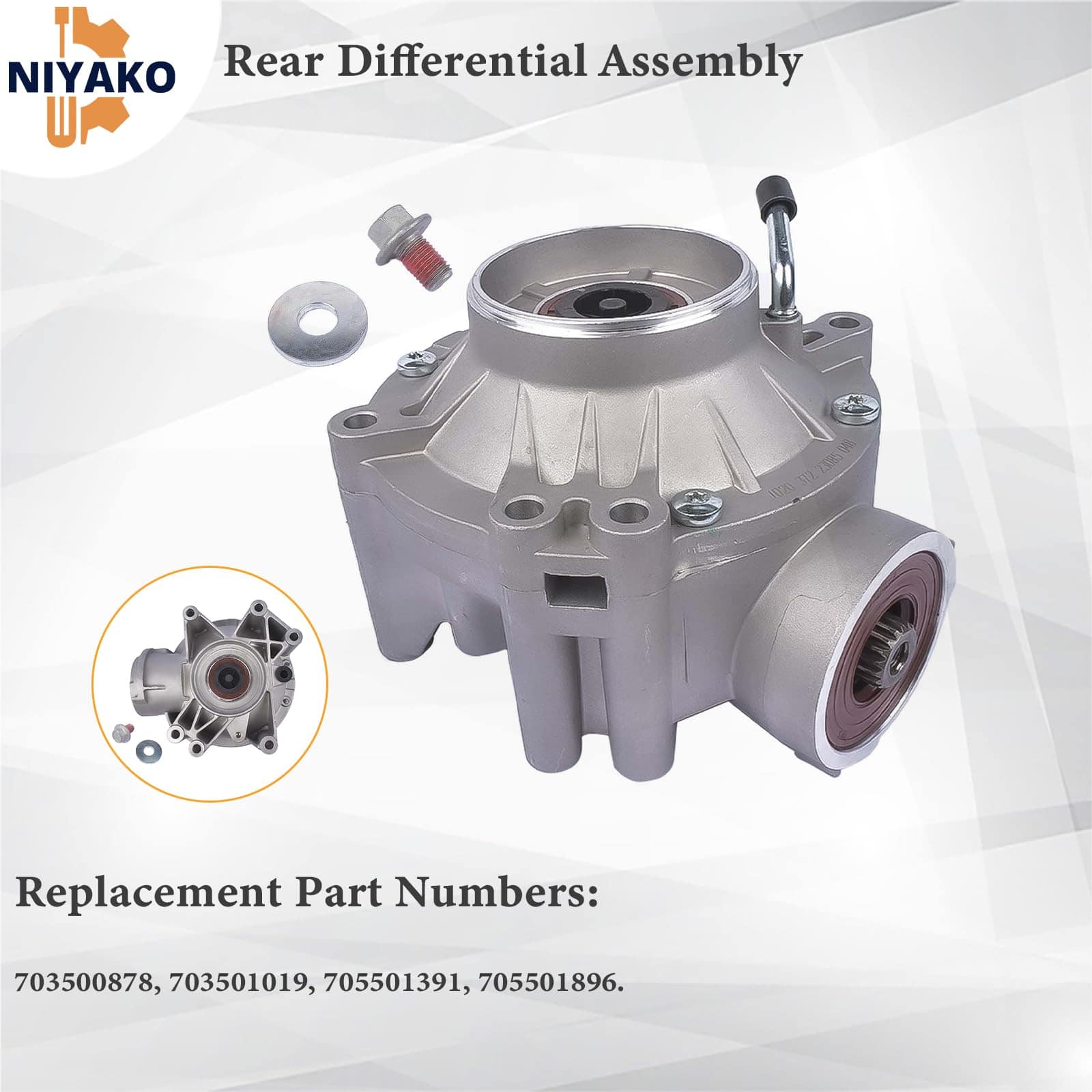 Ensamblaje de diferencial trasero de reemplazo Niyako # - Imagen 4