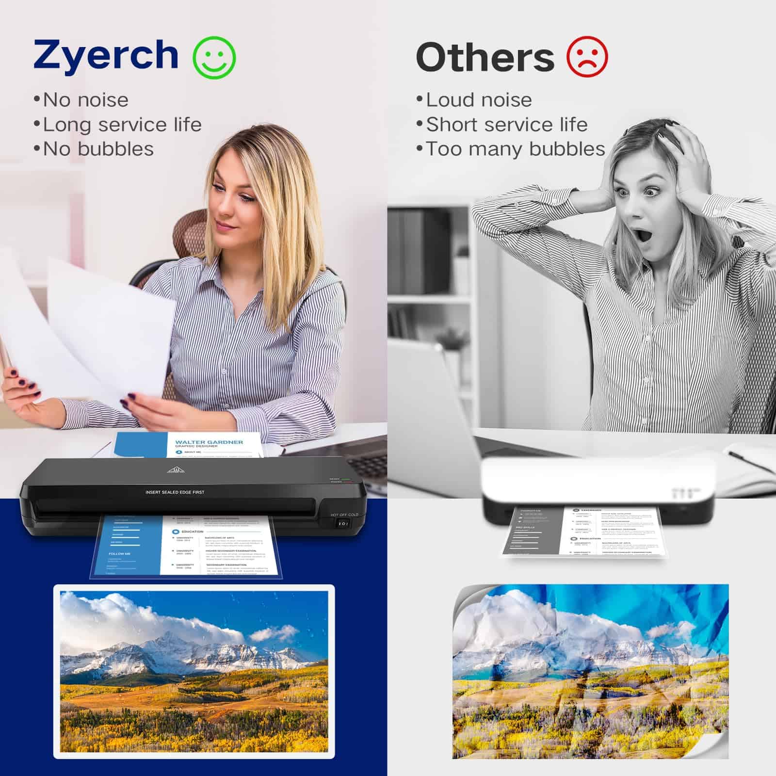 Laminadora 13 Pulgadas Máquina de Laminado A3, 7 en 1 - Imagen 7