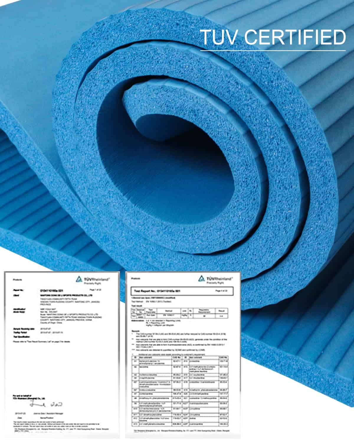 Tapete de Yoga RYTMAT de 1/2 Pulgada de -Azul - Imagen 8