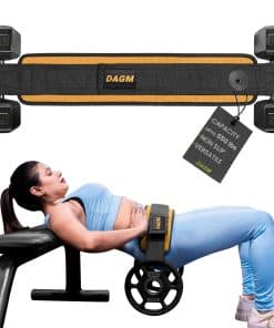 Cinturón de Hip Thrust para Pesas Pesadas -Amarillo Dorado
