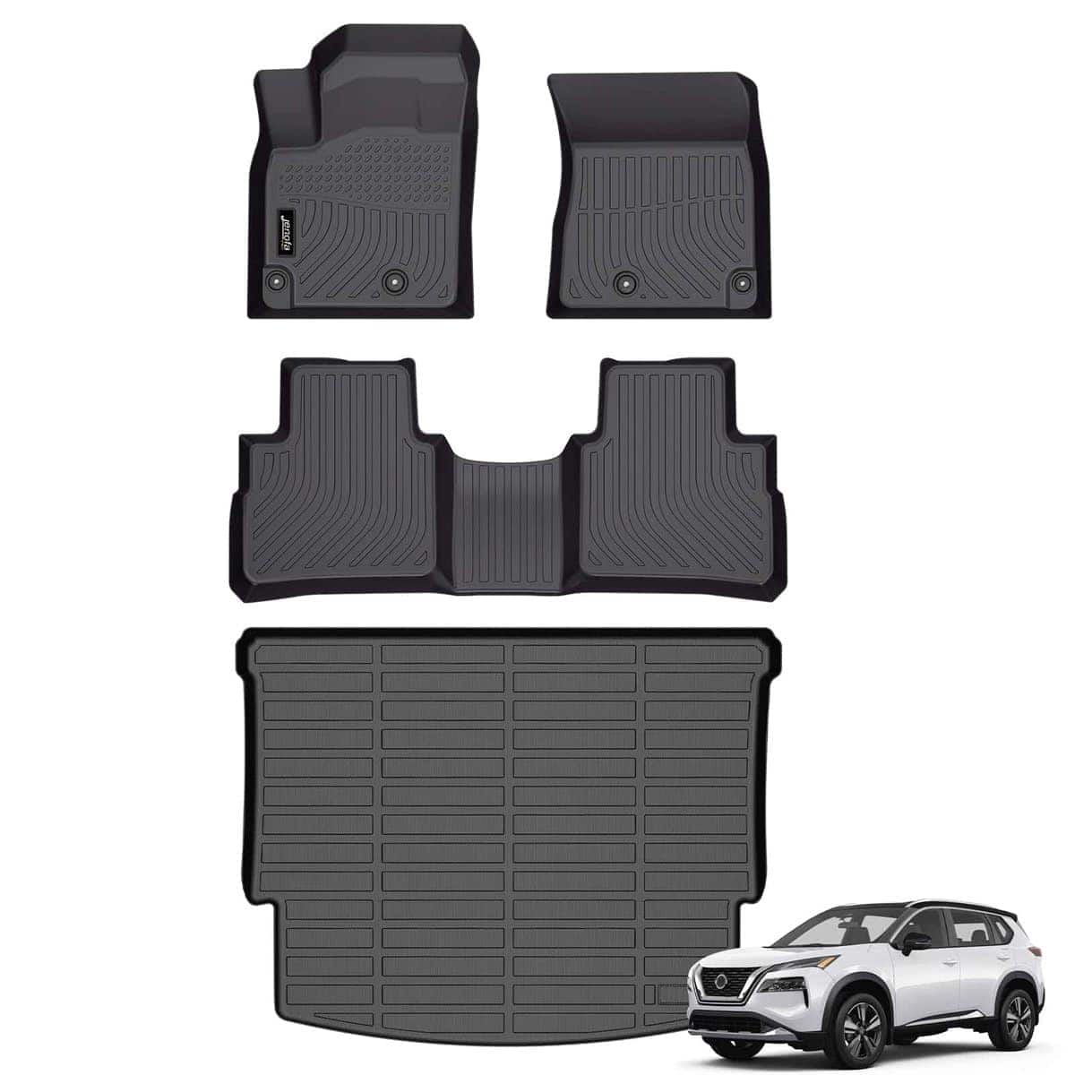 Juego de tapetes para piso y revestimiento de carga Jenofa