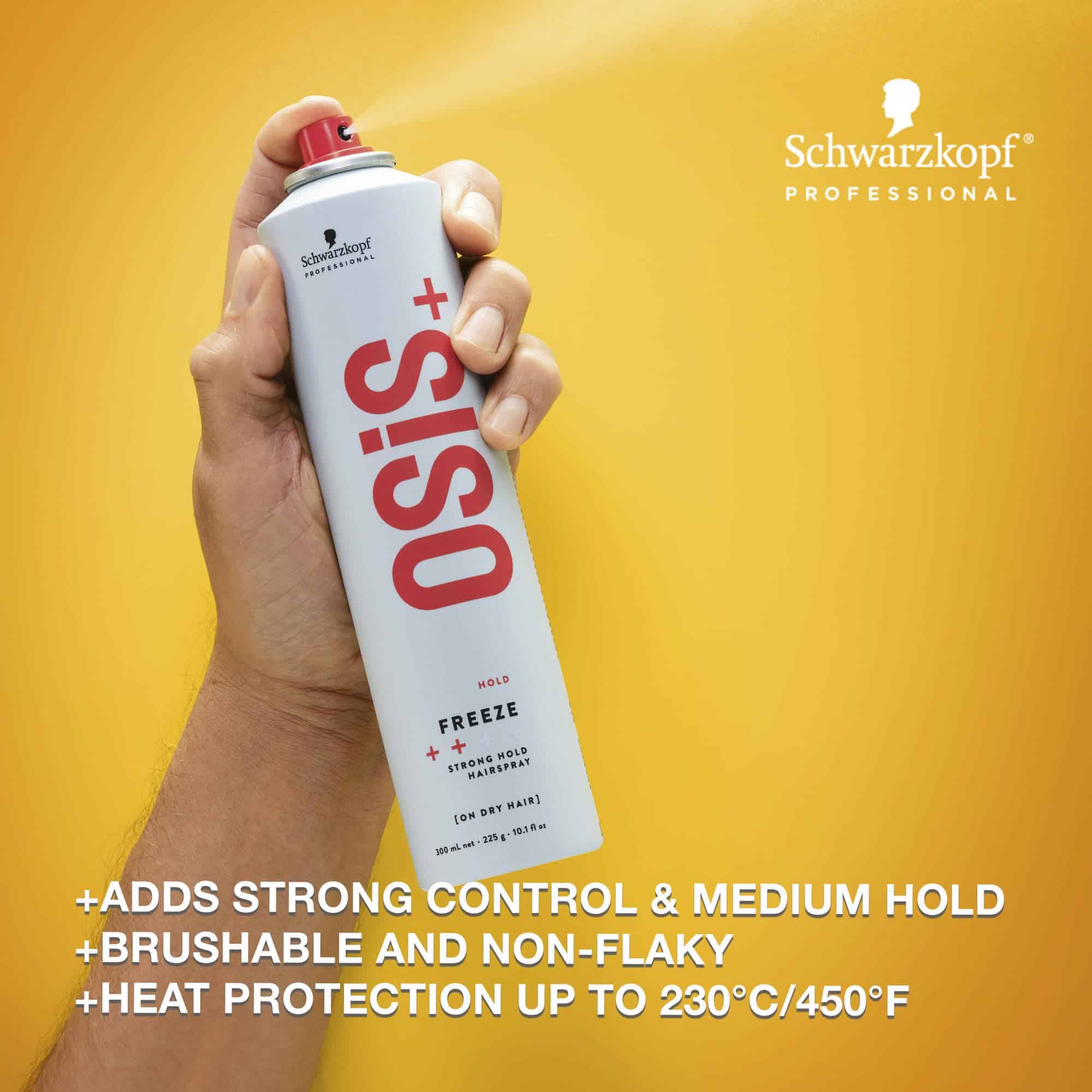 OSiS+ Freeze Spray para el cabello con fijación media, 9 oz - Imagen 3