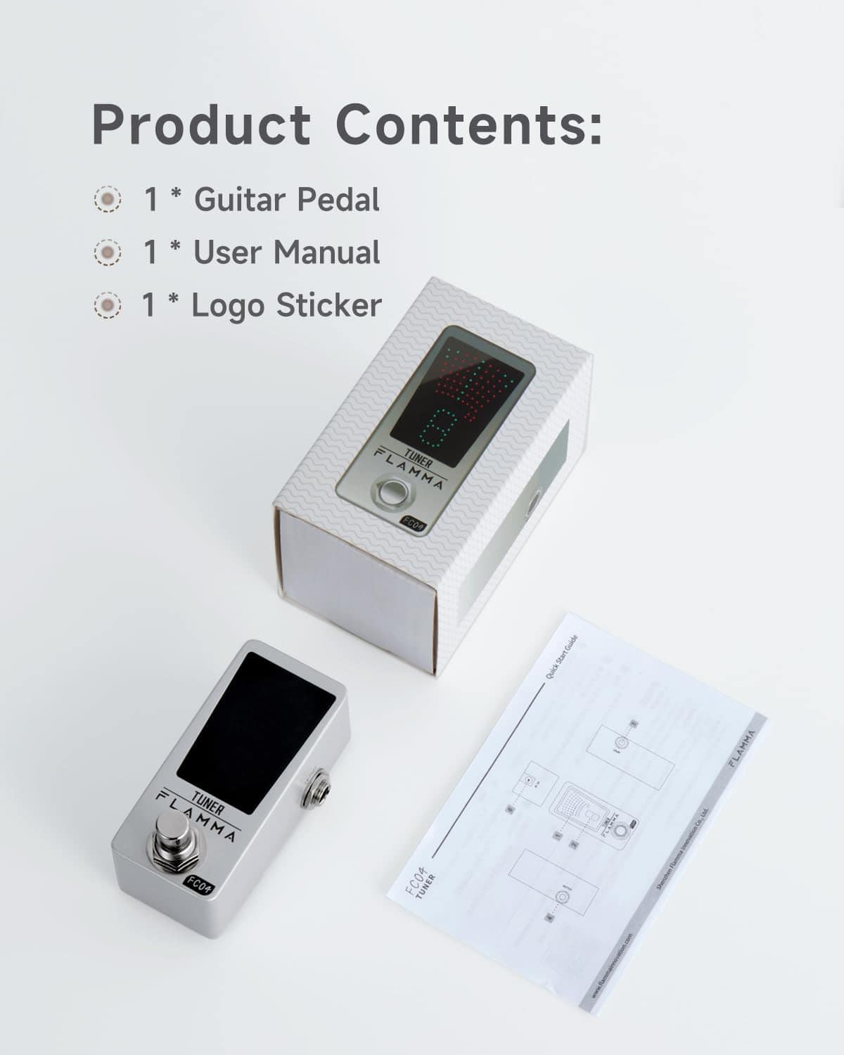 Pedal Afinador FLAMMA FC04 Cromático, Pedal de Afinación de - Imagen 9