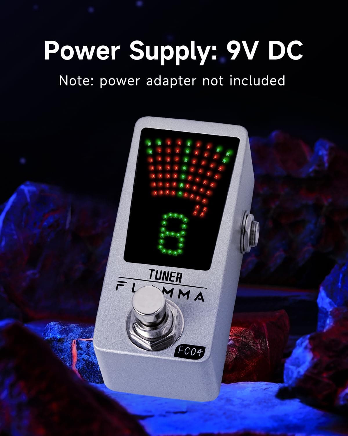 Pedal Afinador FLAMMA FC04 Cromático, Pedal de Afinación de - Imagen 10
