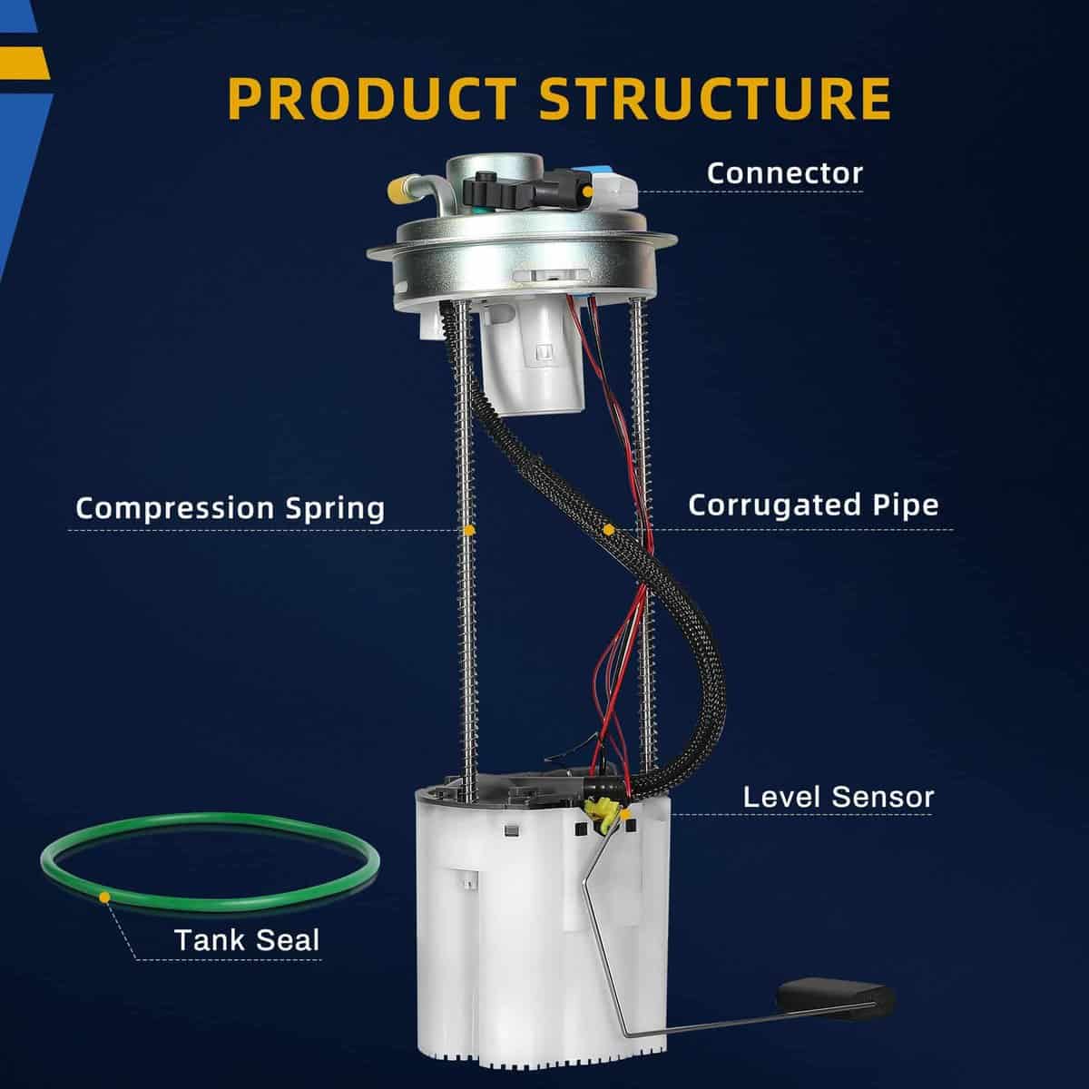 DWVO Bomba de Combustible Conjunto de Módulo Compatible con - Imagen 3