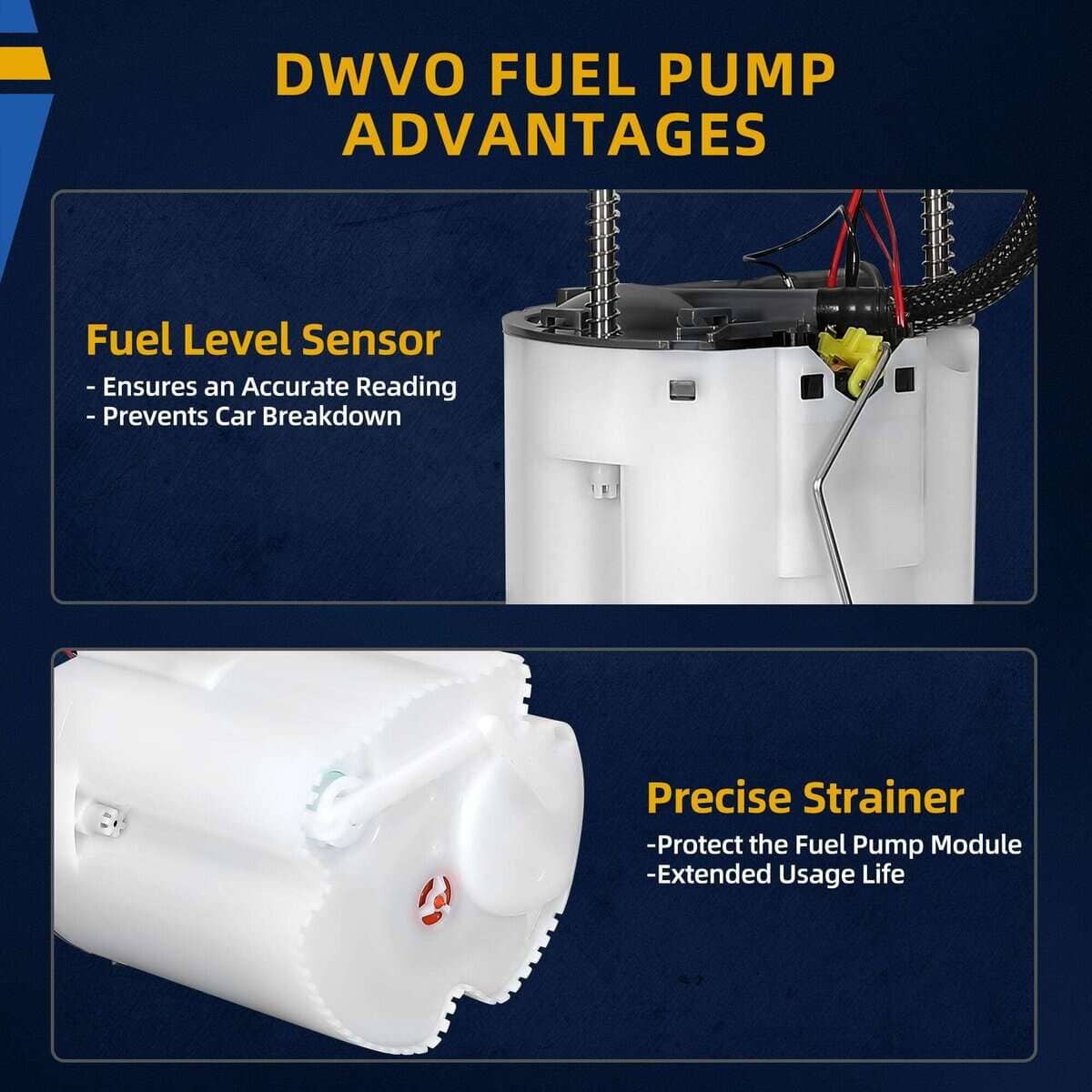 DWVO Bomba de Combustible Conjunto de Módulo Compatible con - Imagen 4