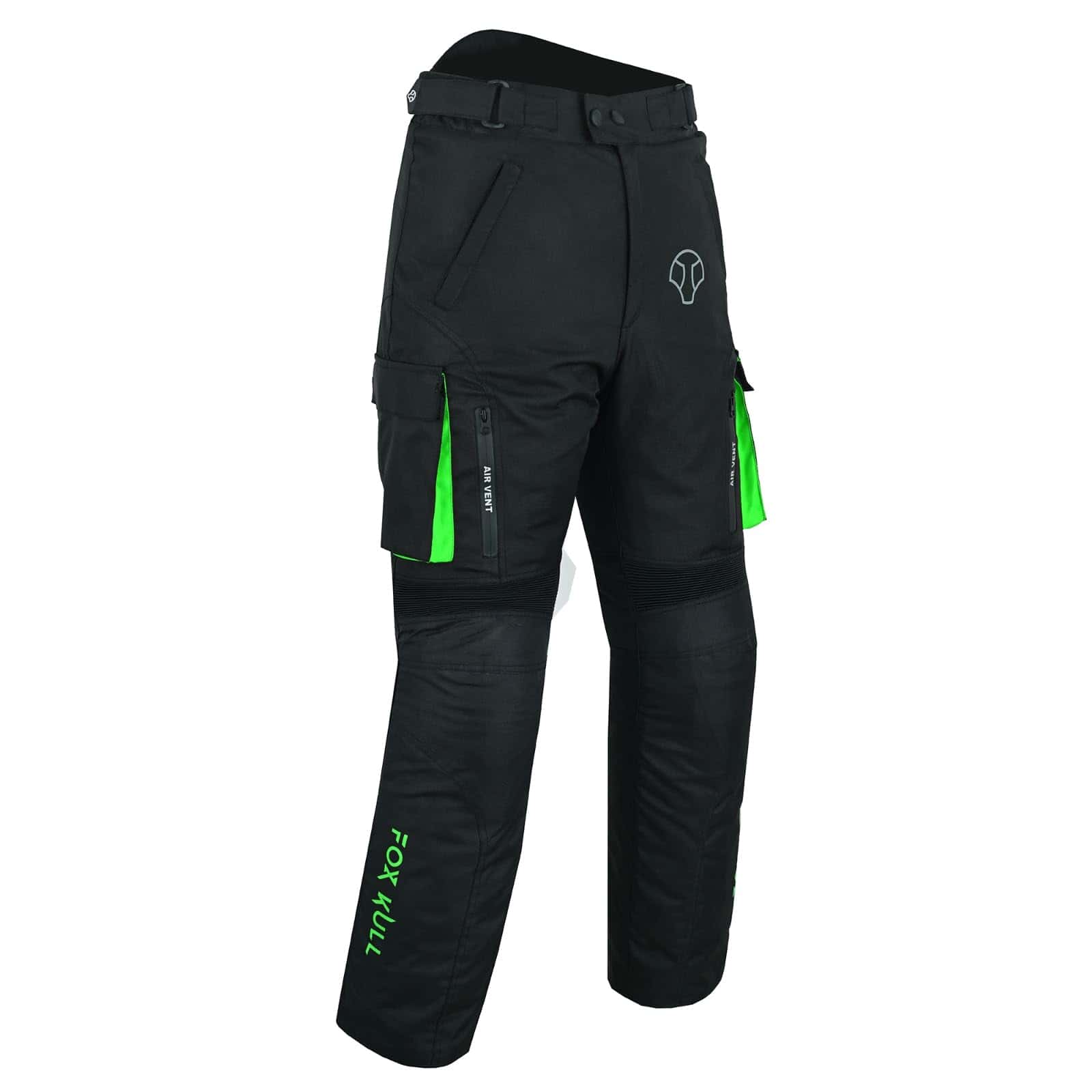 Pantalones de moto FOXKULL Resistentes al Agua de Tela de