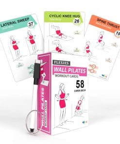 Flexies Wall Pilates Workouts For Women - 58 Tarjetas de