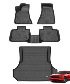 Juegos de tapetes y forro de maletero ANBINGO para Dodge