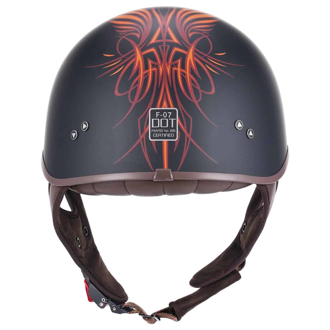 Casco de moto retro JQF Gear para hombres y mujeres Casco - Imagen 8