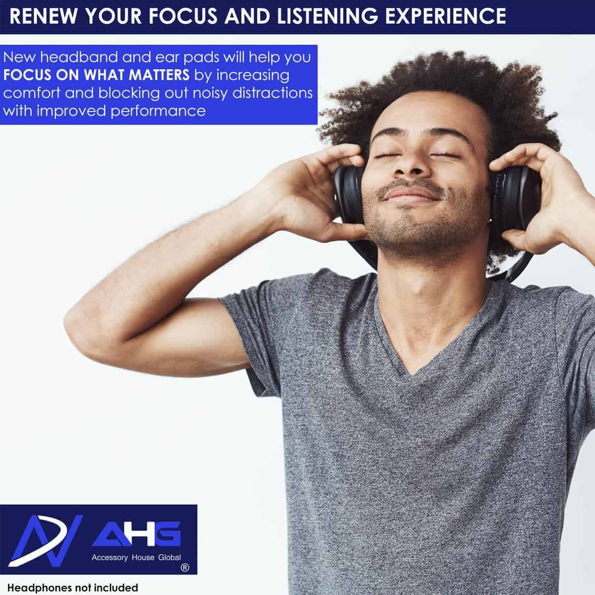 AHG Accessory House Global Kit de Almohadilla de Diadema y - Imagen 6