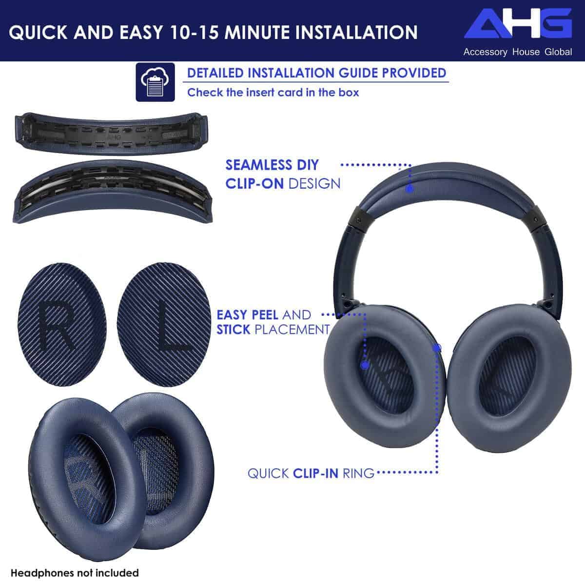 AHG Kit de Almohadillas para Oídos y Diadema Compatible con - Imagen 9