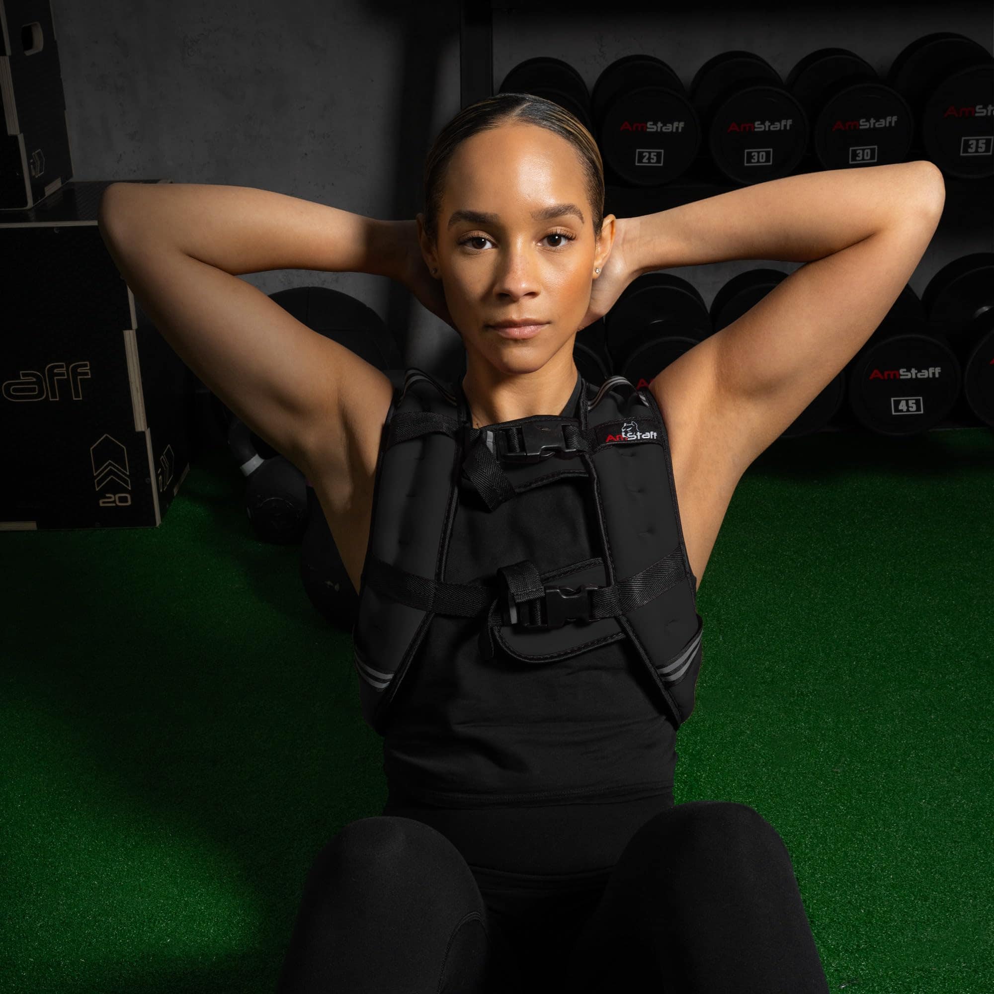 Chaleco con Peso Amstaff Fitness - Chaleco -Negro - Imagen 8