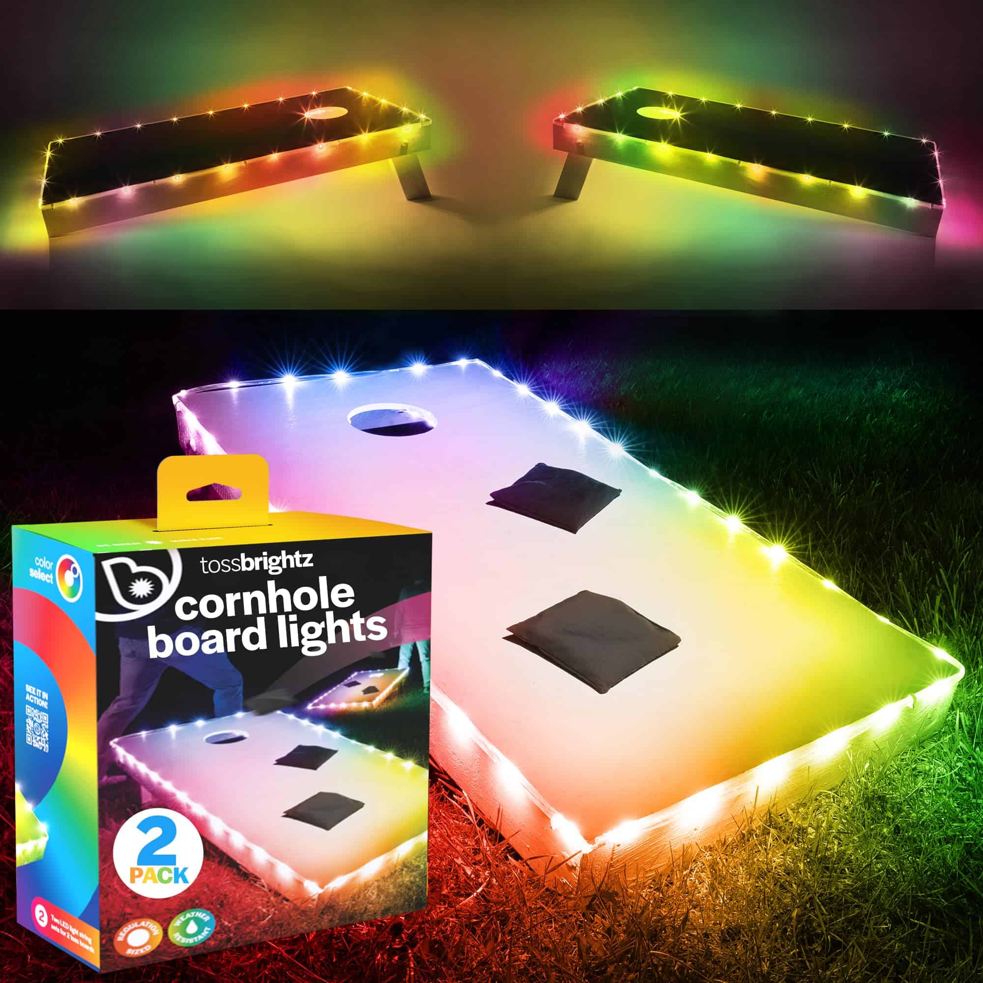 Brightz TossBrightz Luces LED de cornhole - Selectores de