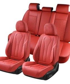 Fundas de asiento para automóvil KEYOOG, juego completo de