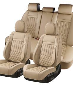 KEYOOG Fundas de Asiento de Coche de Cuero Nappa