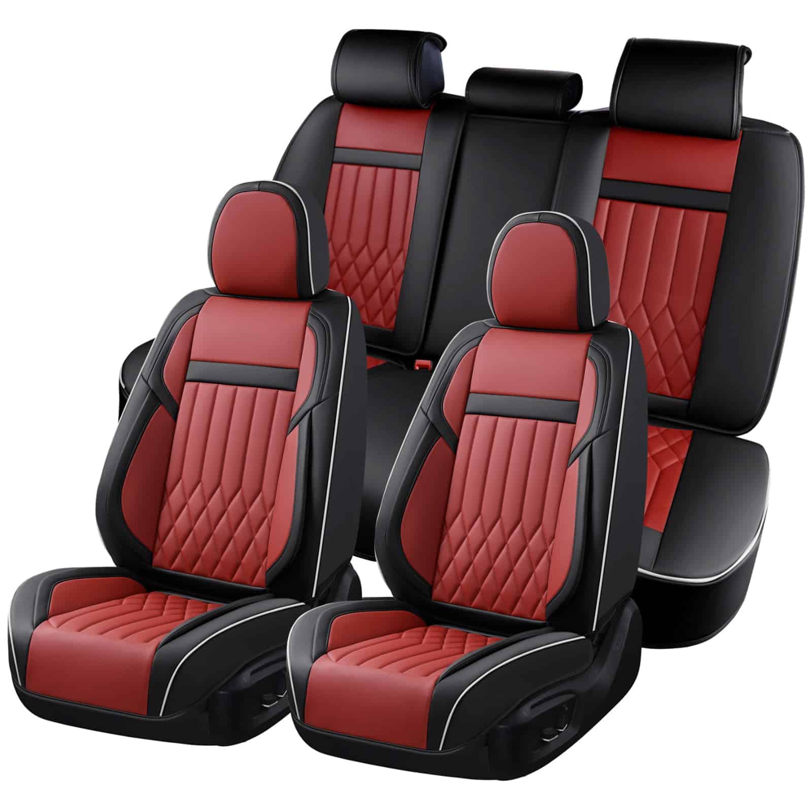 Fundas de asiento para automóvil KEYOOG de 5 plazas