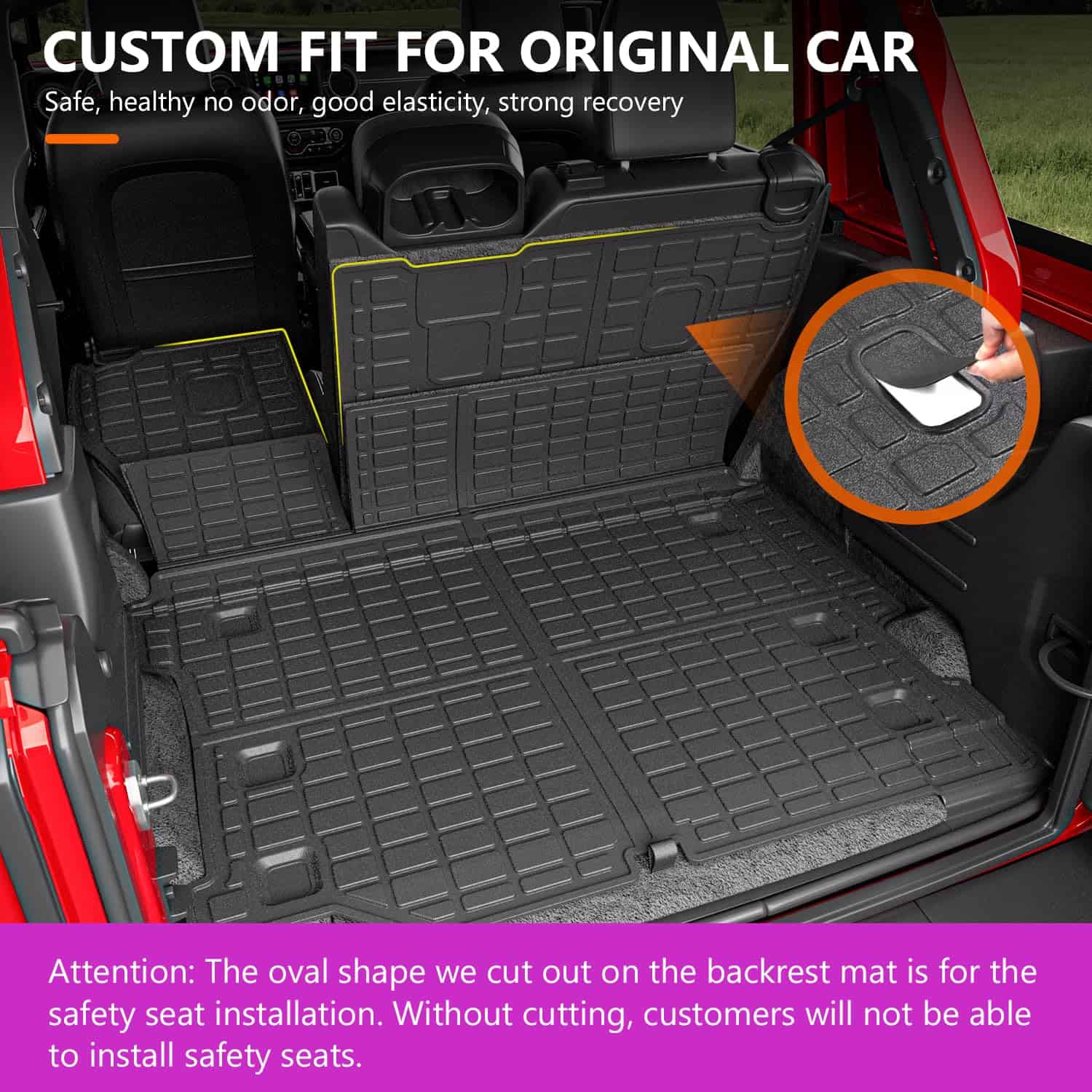 Tapete de carga powoq compatible con Jeep Wrangler JL - Imagen 5