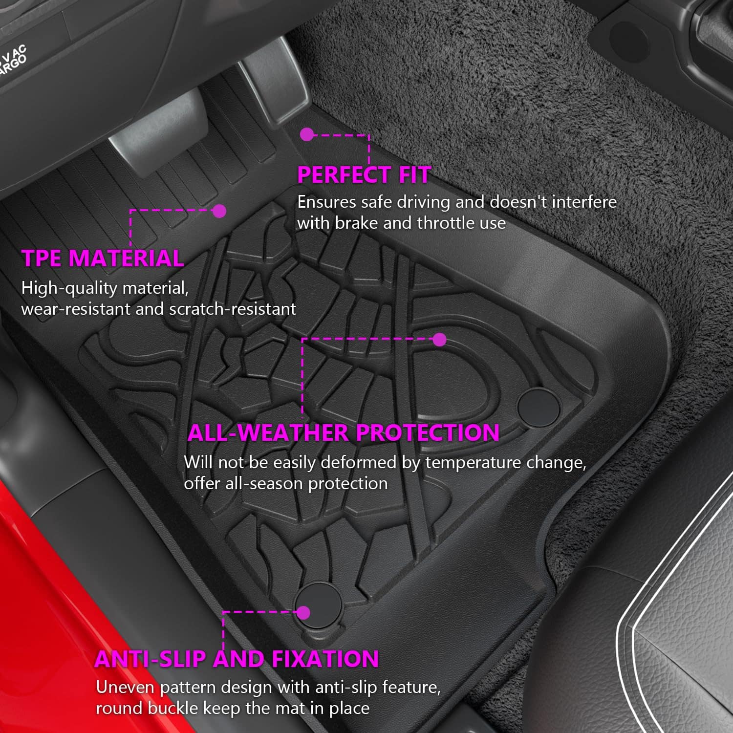 Tapete de carga powoq compatible con Jeep Wrangler JL - Imagen 4