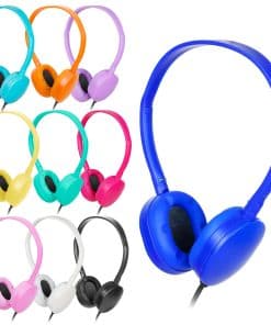 Paquete de 10 Audífonos para Niños al Mayoreo -Colores Varia