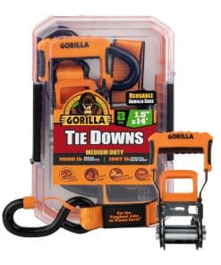 Correa de amarre de trinquete Gorilla 2pk 1.5 pulgadas x 14