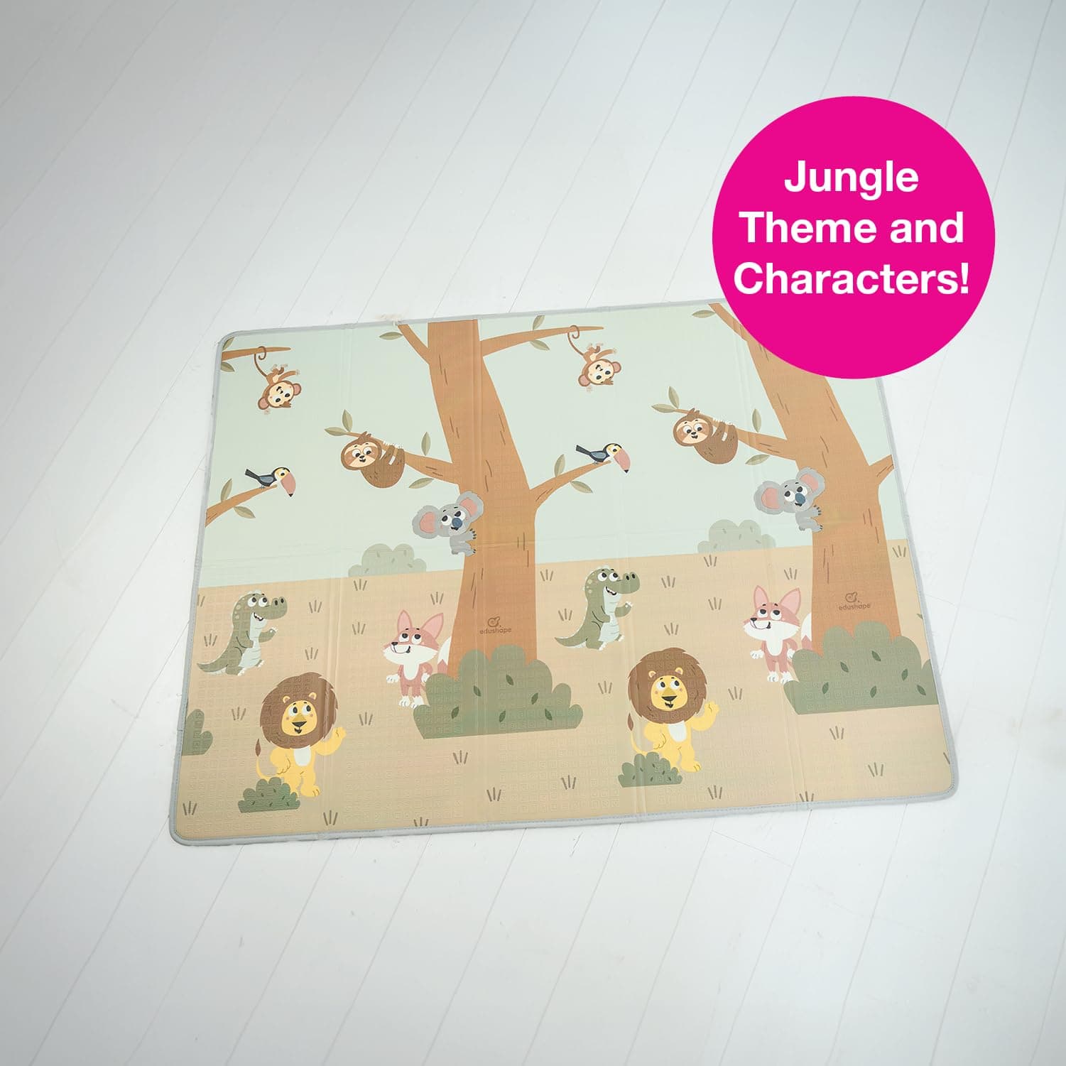 Edushape Tapete de Juego para Bebés Jungle Fun - Tapete de - Imagen 4