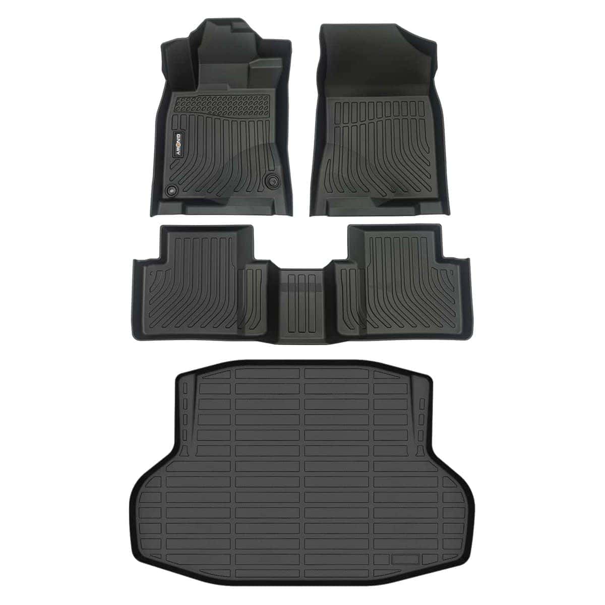 GINOWY - Tapetes de piso y forro de carga para Honda Civic