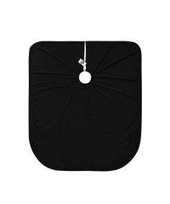 Capa de Barbero Iluzien PRO Negra Sólida, Capa de Corte de