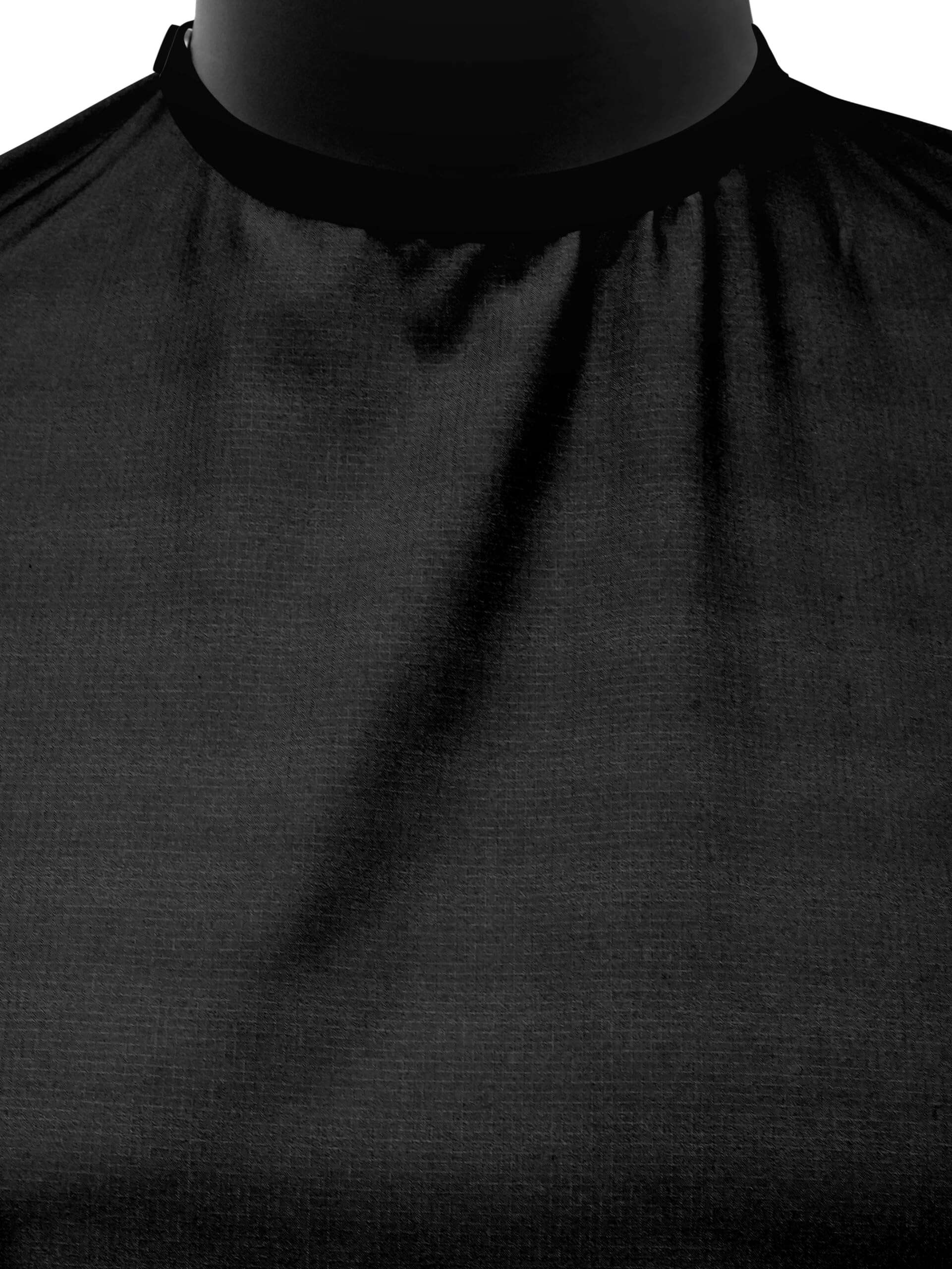 Capa de Barbero Iluzien PRO Negra Sólida, Capa de Corte de - Imagen 4