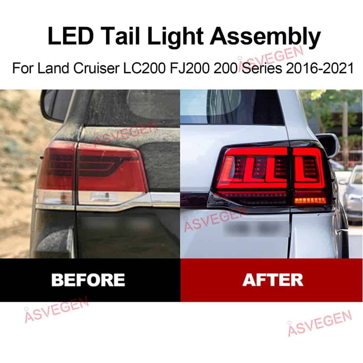 Conjunto de luces traseras secuenciales LED ASVEGEN para - Imagen 3