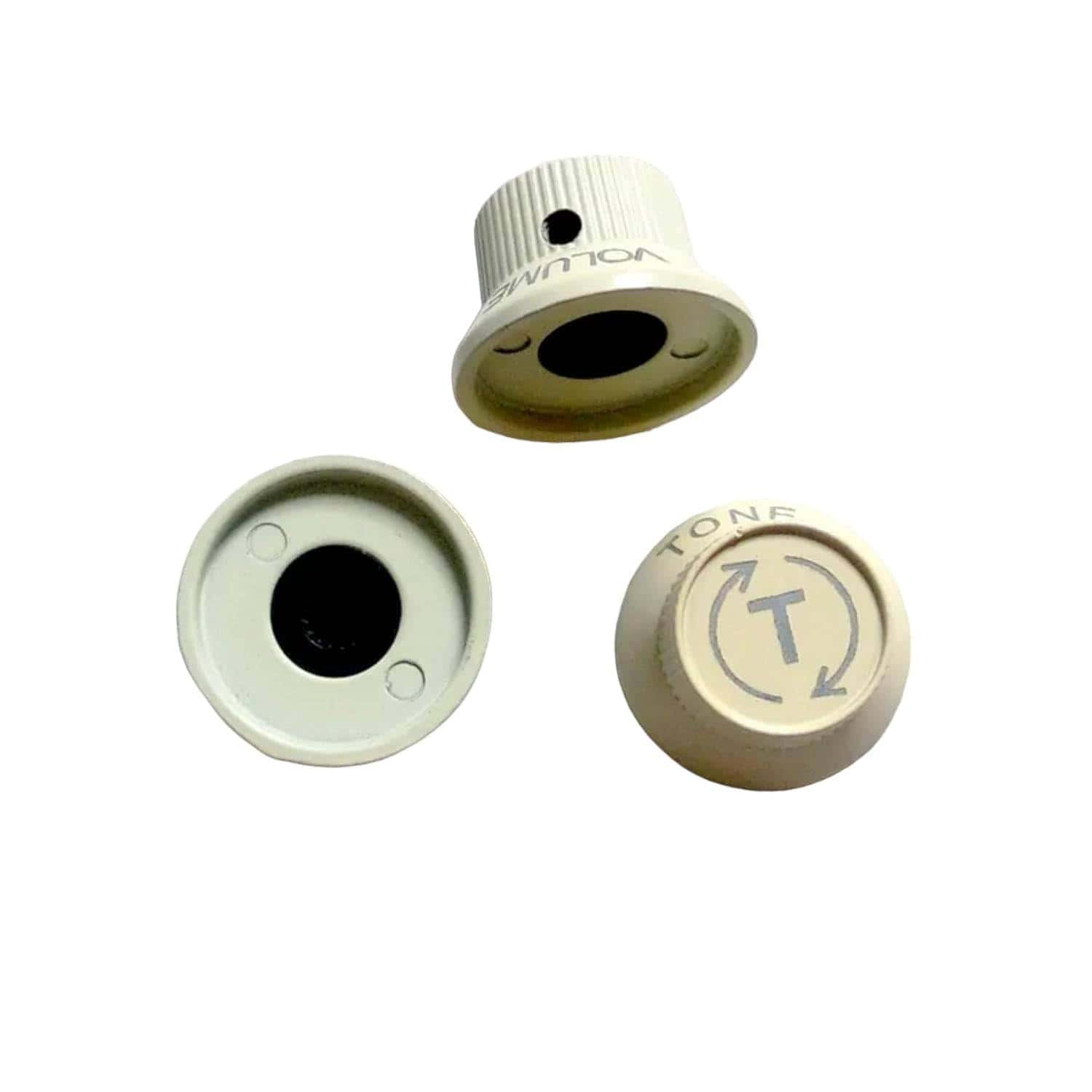 Conjunto de 3 perillas de control de metal para guitarra - Imagen 4