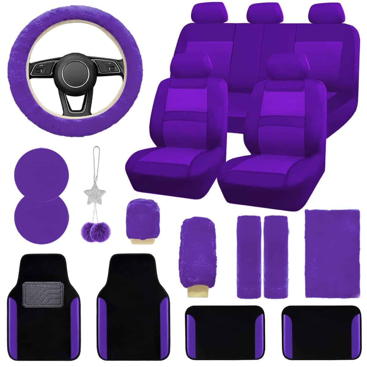 Juego Completo de Fundas para Asientos de Coche para