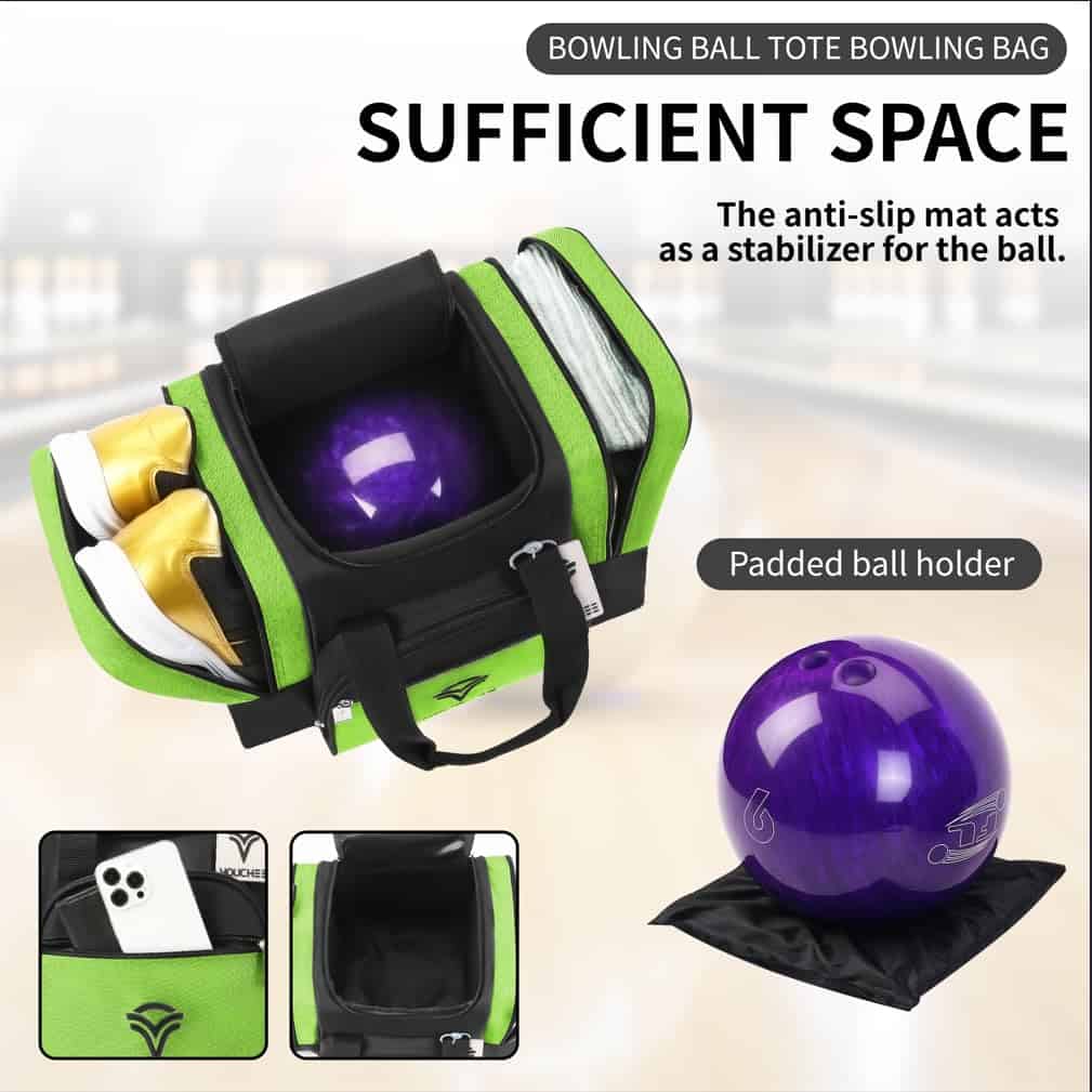 Bolso para transportar bola de bolos Youchee con soporte - Imagen 5