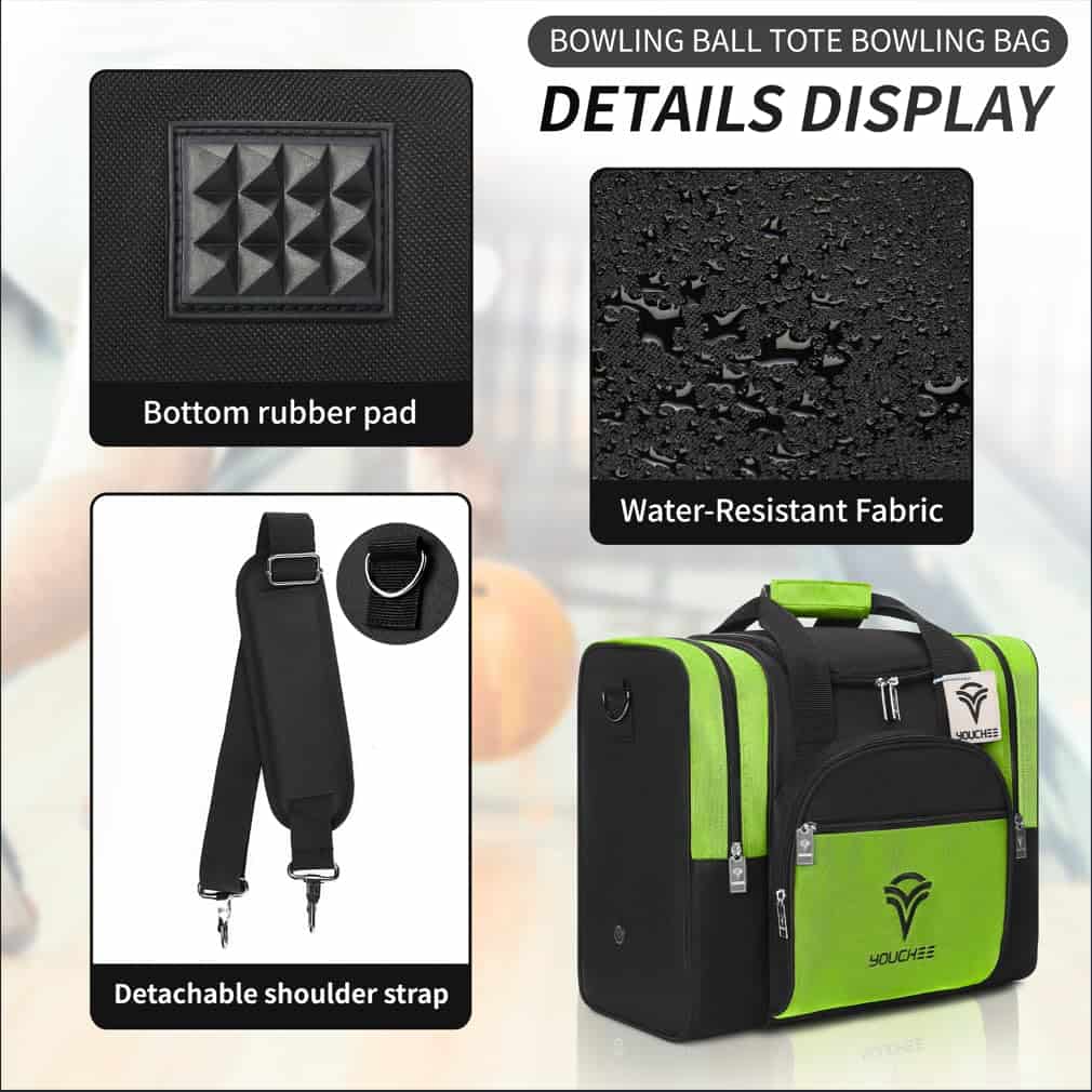 Bolso para transportar bola de bolos Youchee con soporte - Imagen 8