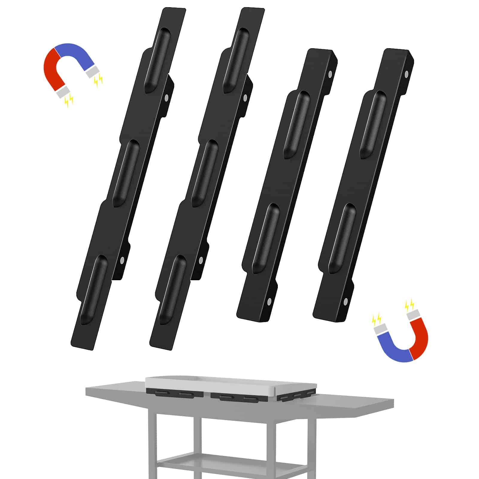 Protectores de Viento para Parrilla -Negro