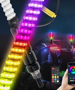 YCHOW-TECH 2PCS 1ft Luces LED de Whips COB con Luz de