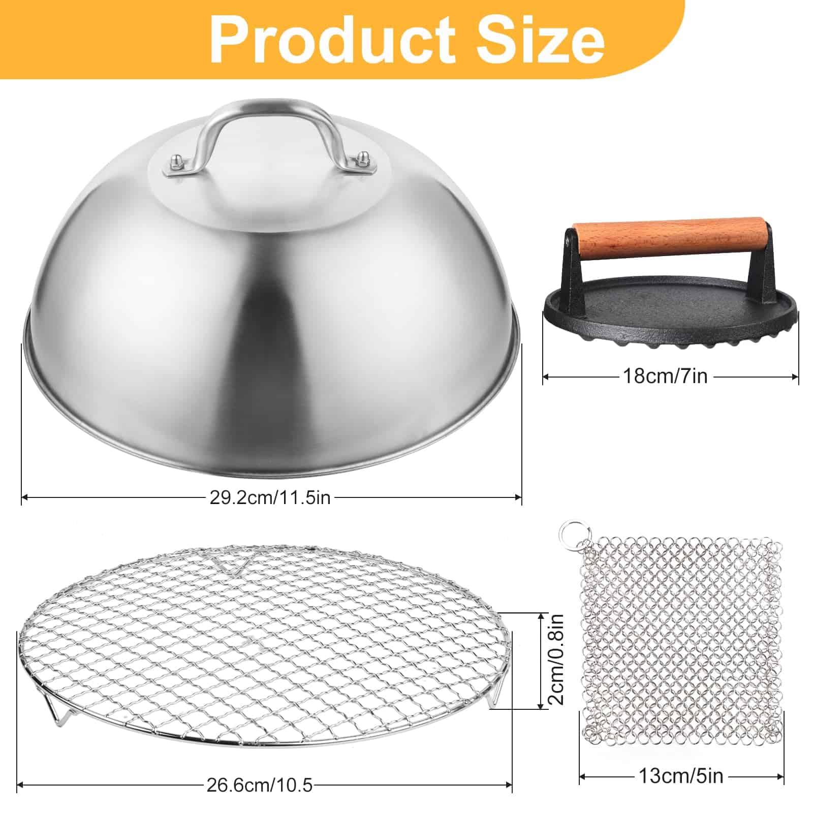 Accesorios para Parrilla Blackstone, Grado Comercial 11.5" - Imagen 7
